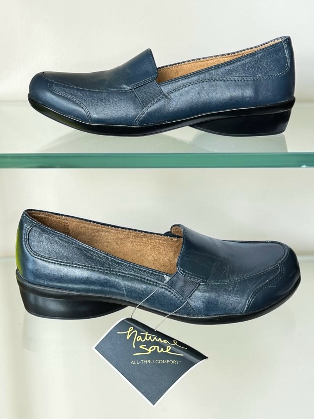Naturalizer Natural Soul Blue Loafers Shoes Women’s 8.5 Comfort Flats NWT